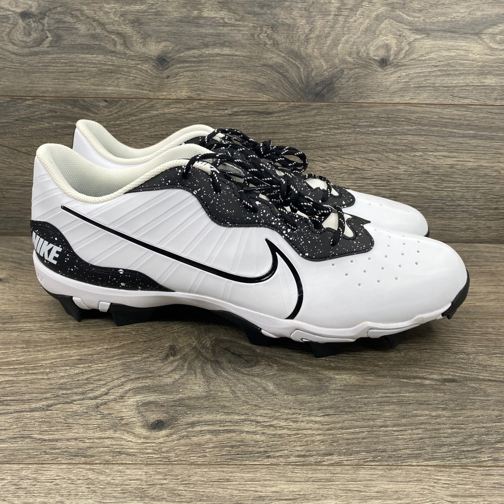 Nike Alpha Huarache 4 Keystone Baseball Cleats Mens 16 White Black DJ6524-106